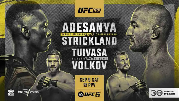 UFC 293 Adesanya vs. Strickland
